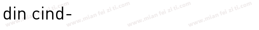 din cind字体转换